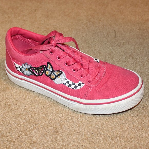 Vans Butterfly Sneakers - Pink Sz Girls 2.0 - Picture 7 of 9